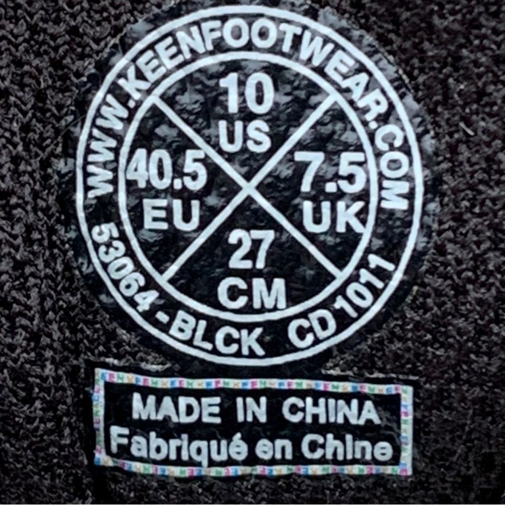 Keen Auckland Lace Black Athletic Walking Shoes Sneakers Women’s size 10 - Picture 10 of 15